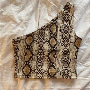Snakeskin One Shoulder